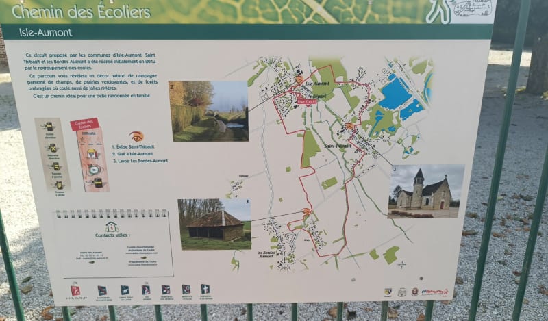 Chemin des écoliers Isle-Aumont - Isle-Aumont