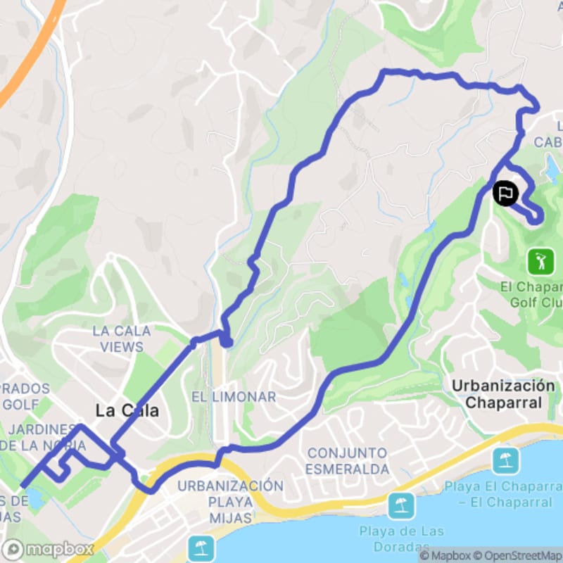 Randonnée à Mijas au départ de Chaparral : Exploration des sentiers andalous - Las Lagunas de Mijas