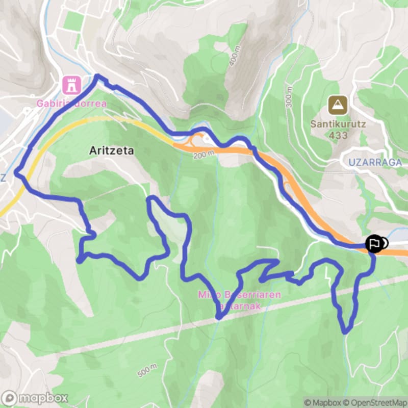 Randonnée nature à Antzuola au départ de Uzarraga auzoa, Pays basque - Antzuola