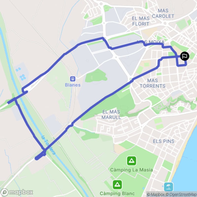 Randonnée à Blanes: Découverte des sentiers de Catalunya au départ de Carrer d'Angel Planells - Blanes