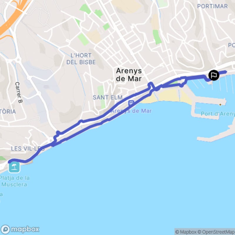 Randonnée au départ du Carrer del Port à Arenys de Mar, Catalunya - Arenys de Mar