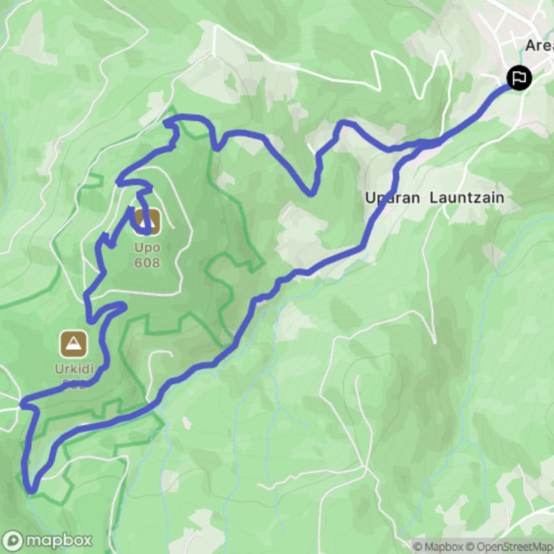 Randonnée à Areatza: Exploration des sommets de Perretxiko Zabala, Upo et Urkidi - Areatza