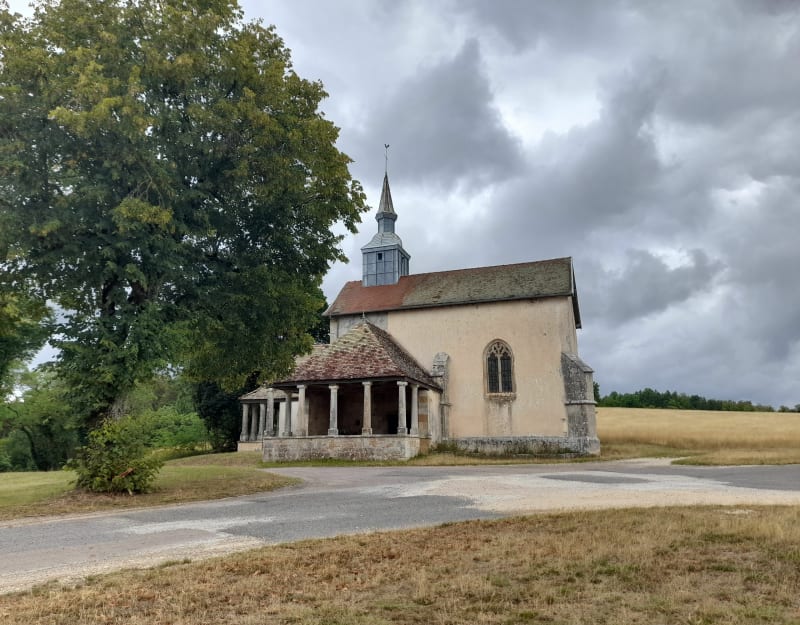 La chapelle Sainte-Gertrude à partir de Boussenois - Boussenois