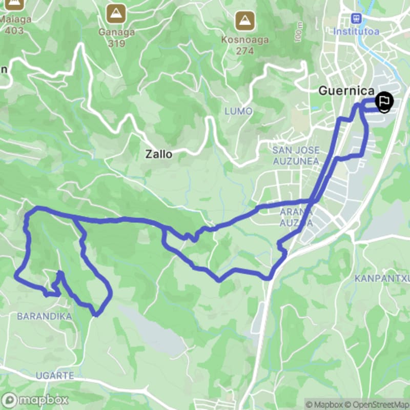 Randonnée à Gernika-Lumo : Exploration des sentiers de l'Euskadi - Guernica-Luno