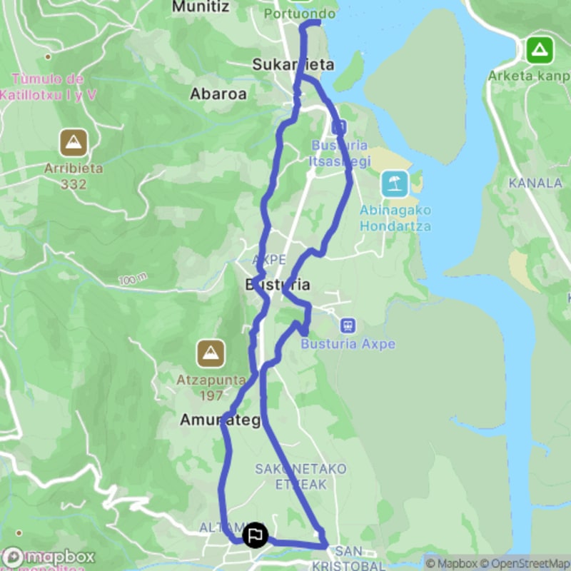 Randonnée à Busturia, Euskadi : Découverte du Puerto Romano depuis Amunategi - Altamira-San Kristobal