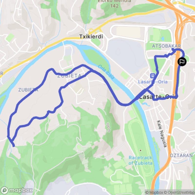 Randonnée à Lasarte-Oria au départ de Goiegi, Euskadi - Larrekoetxe