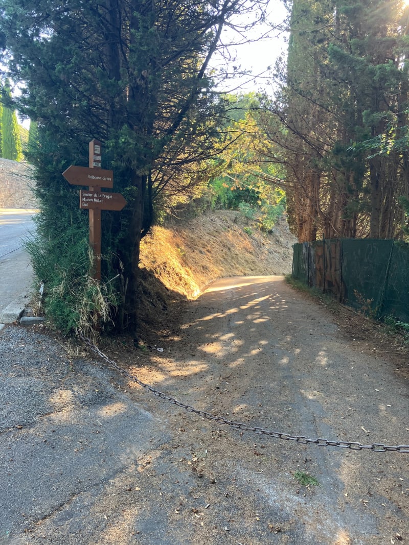 De Valbonne à Biot par le sentier de la Brague. - Valbonne