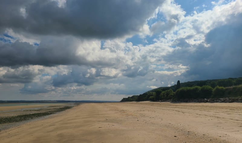 Balade sur la plage à Villerville - Villerville
