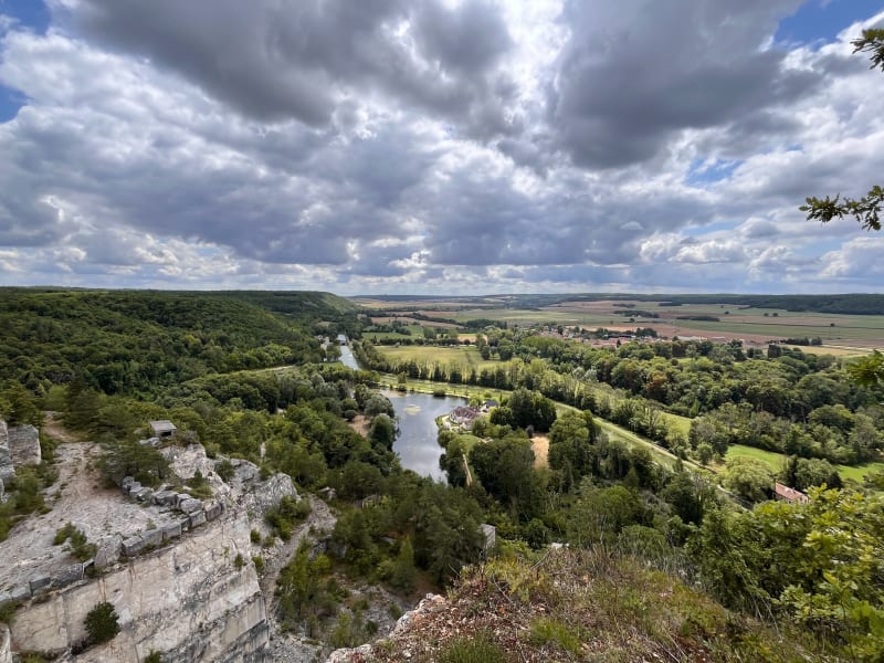 Boucle au dessus des carrières entre Asnières Cry & Ravières - Asnières-en-Montagne