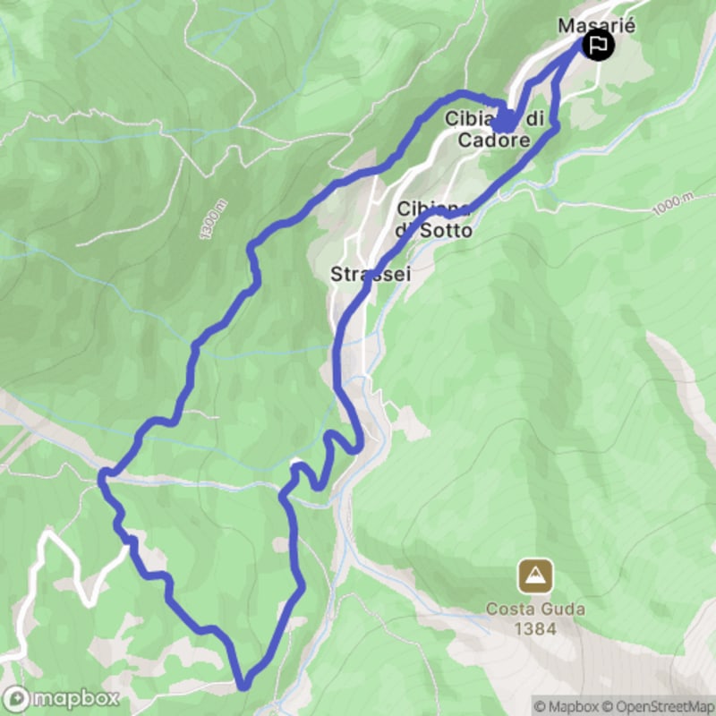 Randonnée à Cibiana di Cadore au départ de Masarié : exploration pédestre - Masarié