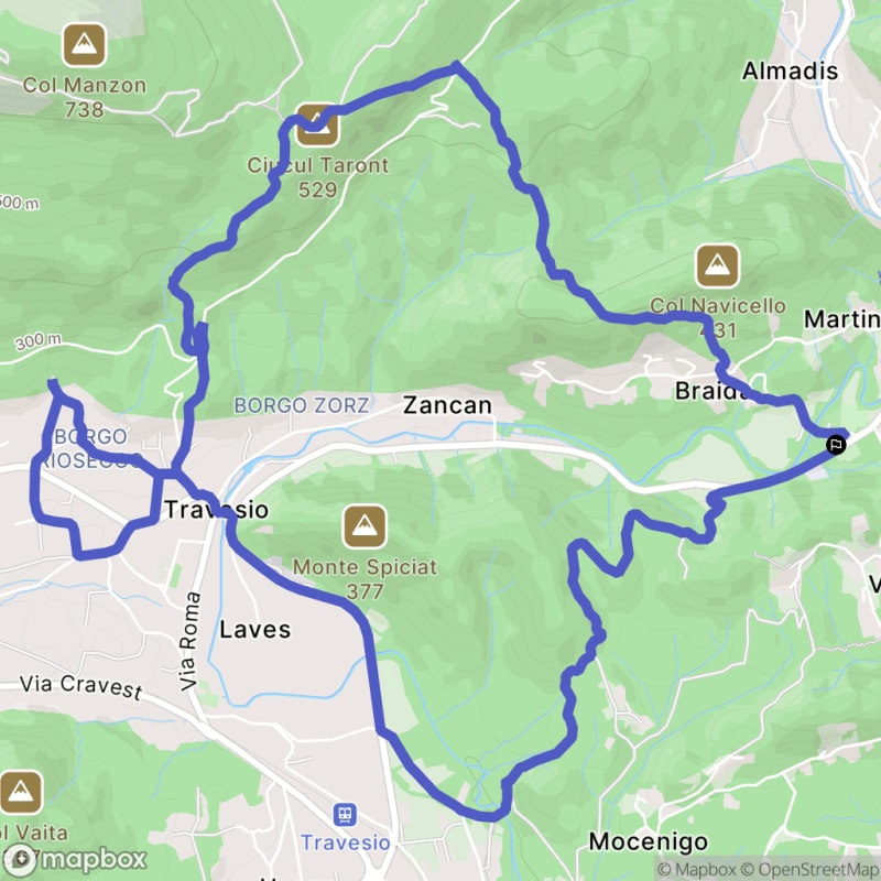 Randonnée à Castelnovo del Friuli au départ de Nanis, Località Paludea - Paludea
