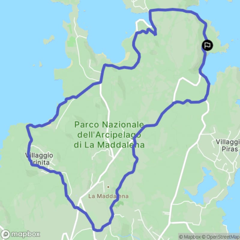 Randonnée à Madalena/La Maddalena depuis Villaggio Piras, Spiaggia del Costone