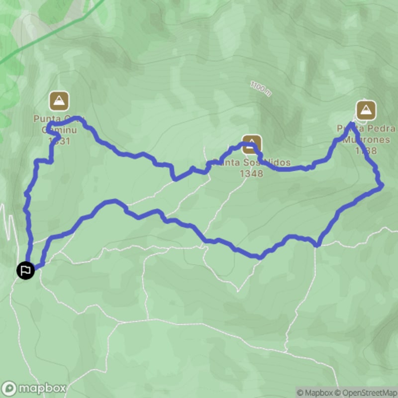 Randonnée au départ d'Iscal 'e Pradu à Ulìana, Sardaigne