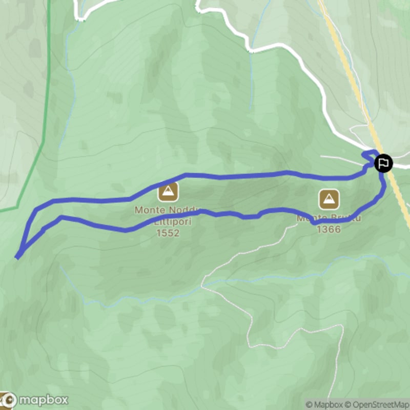Randonnée au départ d'Arcu Correboi vers le Monte Bruttu en Sardaigne