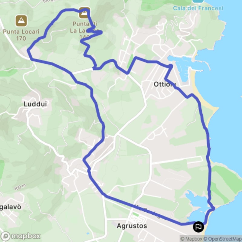 Randonnée à Budoni au départ d'Agrustos vers Punta Di La Lacuna - Agrustos