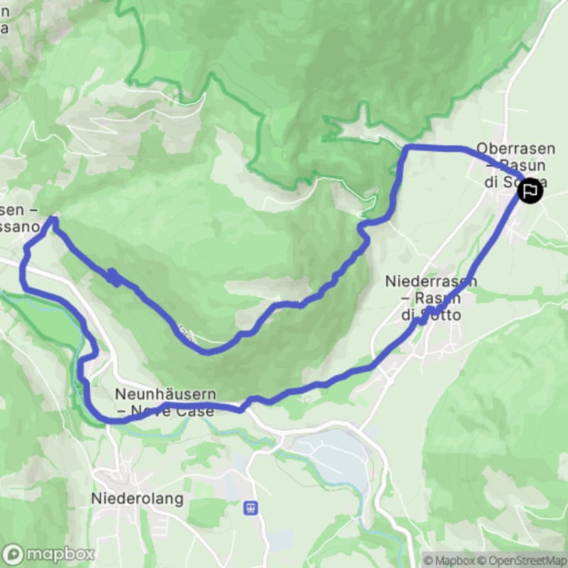 Randonnée à Rasen-Antholz au départ d'Oberrasen - Rasun di Sopra - Oberrasen