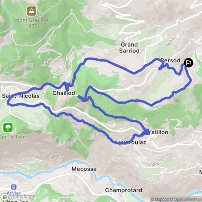 Randonnée à Saint-Pierre au départ de Rumiod, Valle d'Aosta - Rumiod
