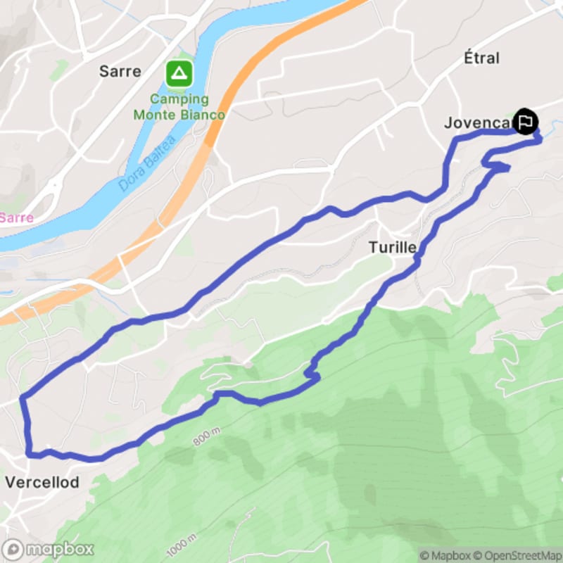 Randonnée nature au départ de Jovençan, exploration de la Valle d'Aosta