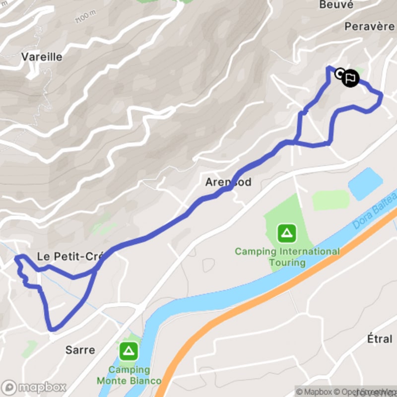 Randonnée nature au départ de Beuvé, Sarre, en Vallée d'Aoste - Montan-angelin-arensod