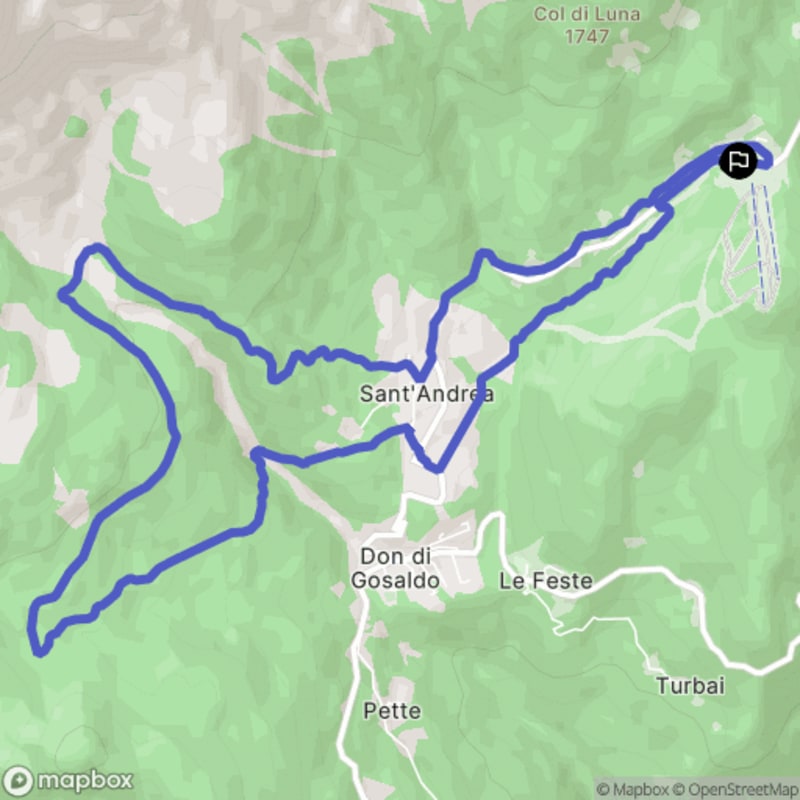 Randonnée au départ de Le Feste, Forcella Aurine, à Don di Gosaldo - Forcella Aurine