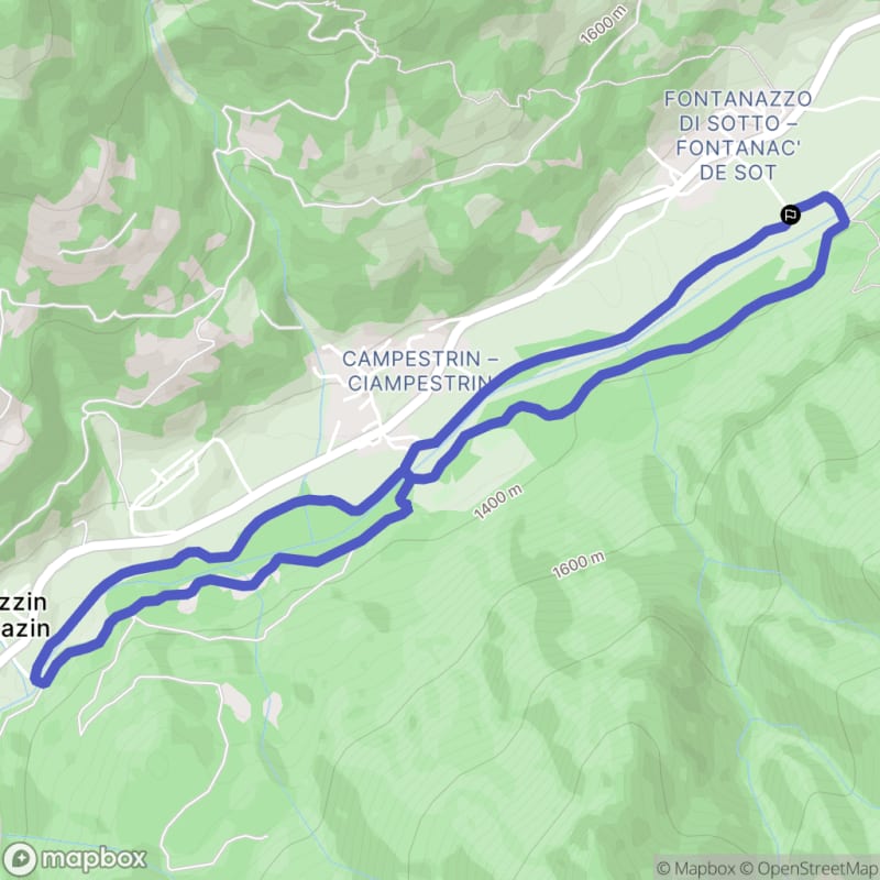 Randonnée à Mazzin au départ de Strèda de Chiusel de Grava