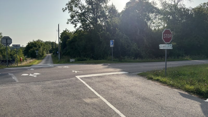 Vélo sur voie de Crancey à Conflans-sur-Seine - Crancey