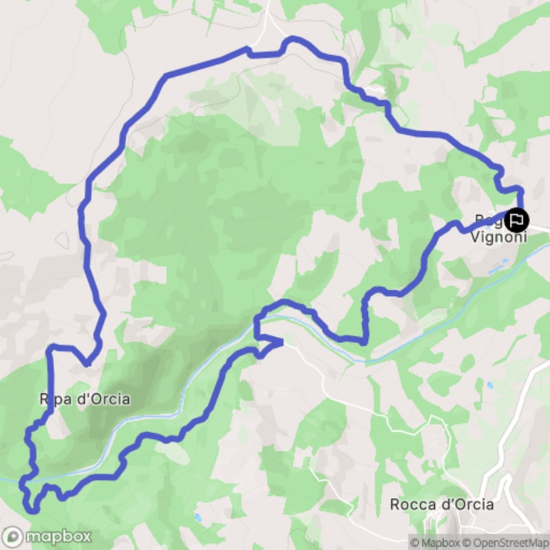 Randonnée à San Quirico d'Orcia au départ de Podere Tassinaie - Bagno Vignoni