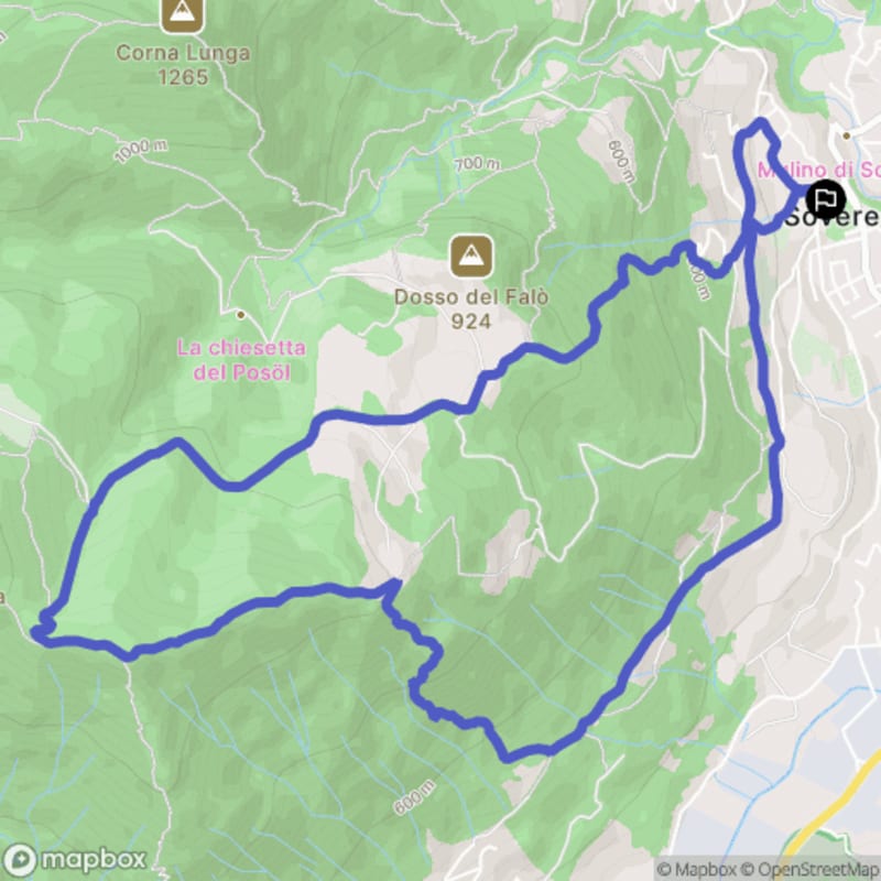 Randonnée à Sovere, Lombardie: Itinéraire pédestre au départ de Via Senatore Silvestri - Sovere