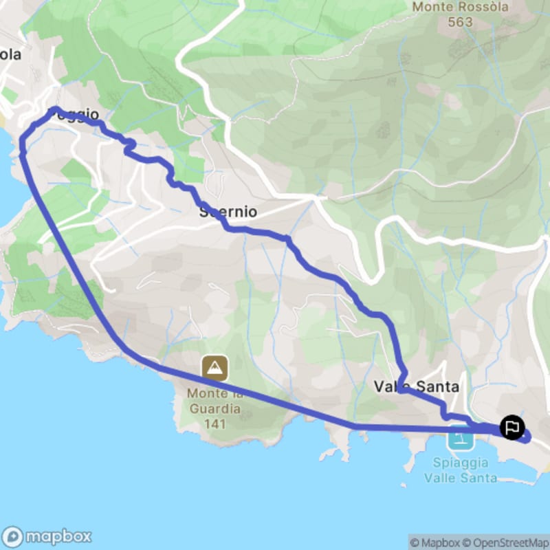 Randonnée à Levanto : Exploration des Sentiers de Via Valle Santa - Levanto