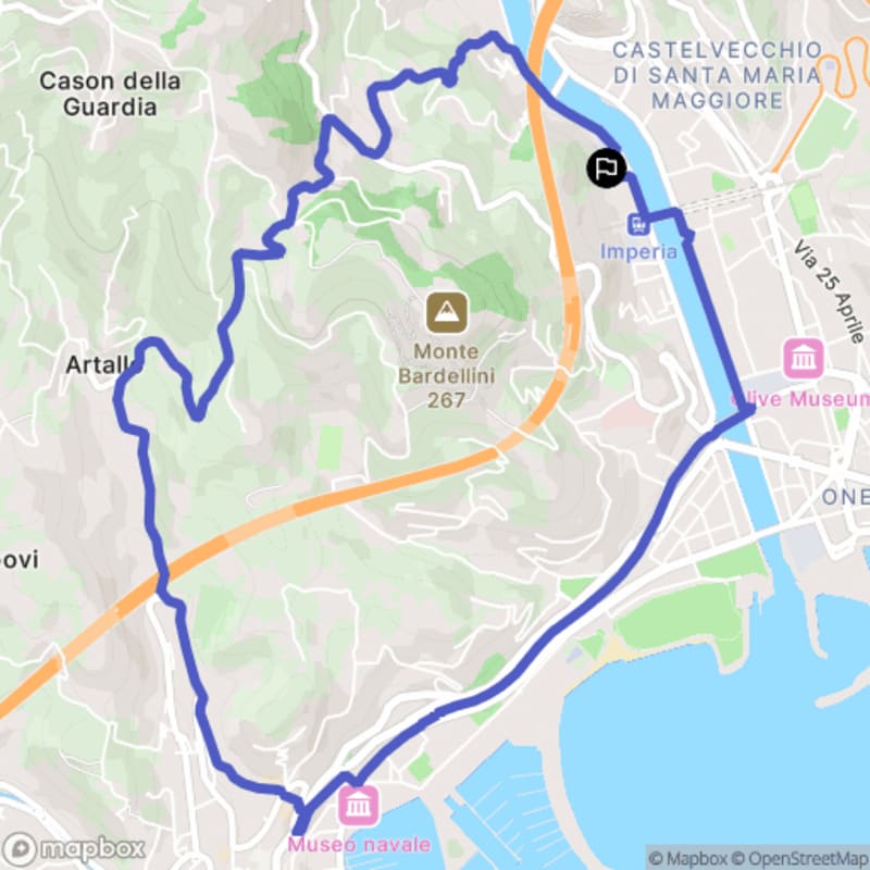 Randonnée nature à Imperia au départ de Castelvecchio - Imperia