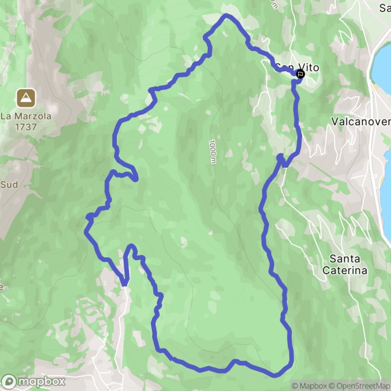 Randonnée à Pergine Valsugana au départ de San Vito - San Vito