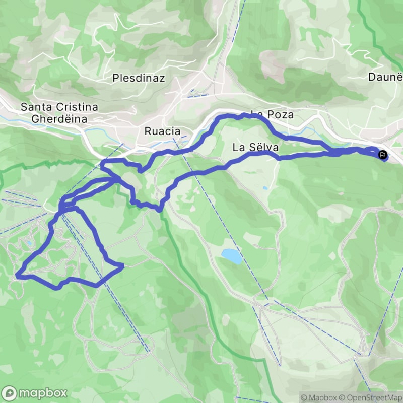 Randonnée nature au départ de Burdengëia à Sëlva, Trentino-Alto Adige - Selva di Val Gardena