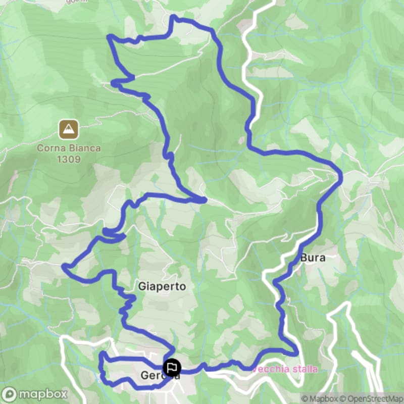 Randonnée au départ de Giaperto à Val Brembilla, Lombardie - Gerosa