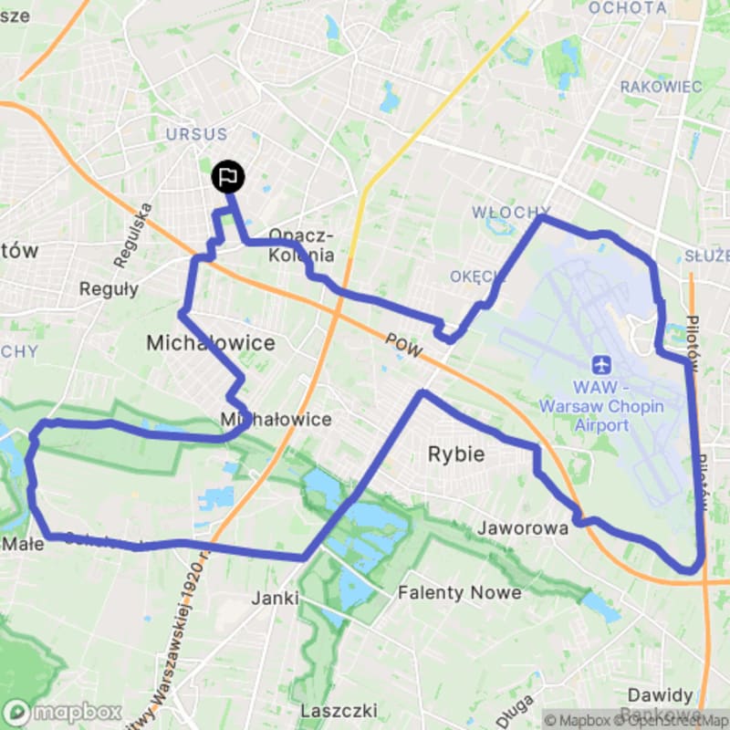 Wokół lotniska Chopina - Warszawa
