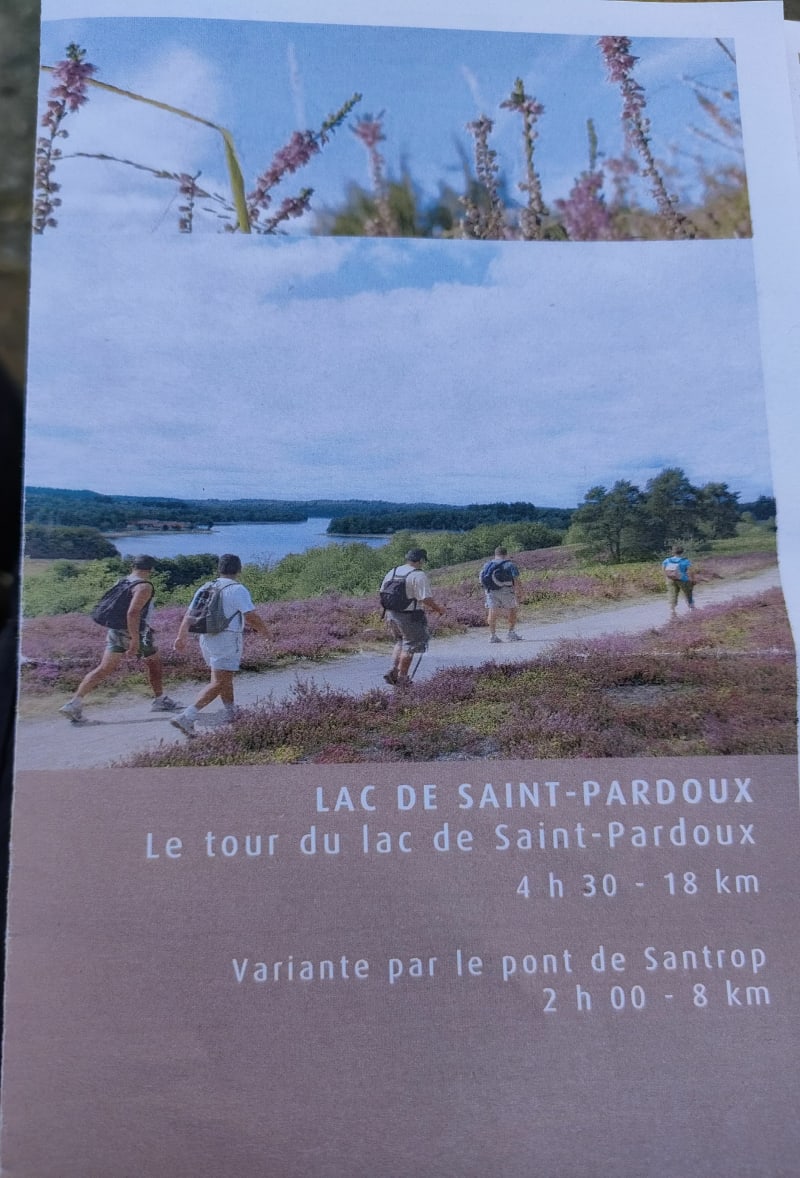 Variante du Tour du lac de St Pardoux - Razès