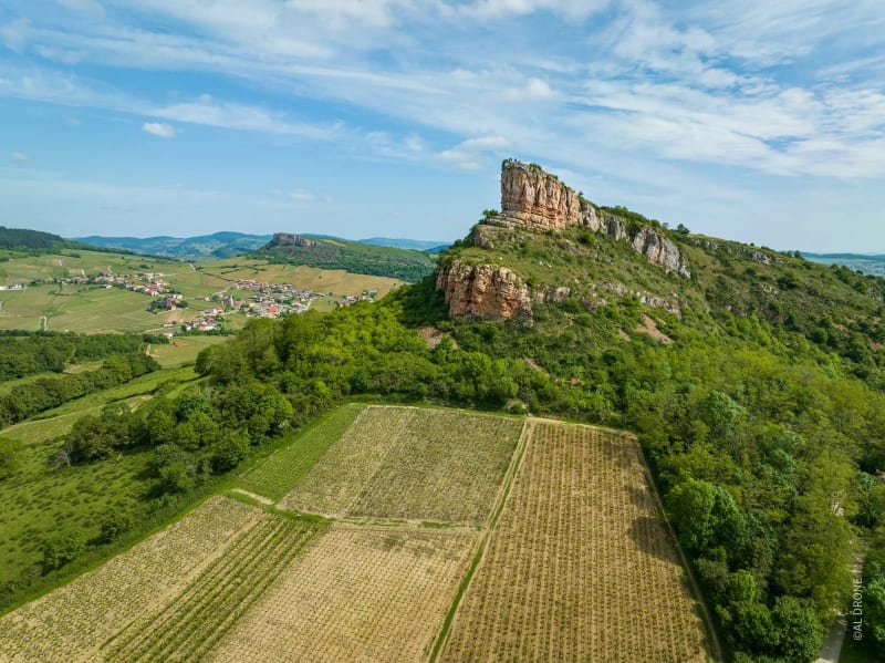 Balade VTT à la roche de Solutré - Solutré-Pouilly