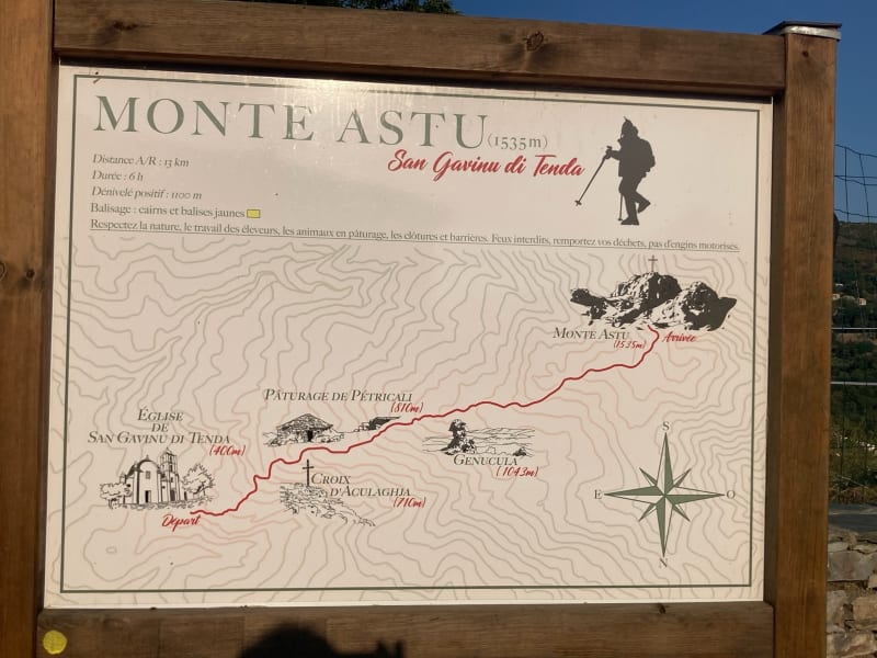 Monte Asto au départ de San Gavino di Tenda - San-Gavino-di-Tenda