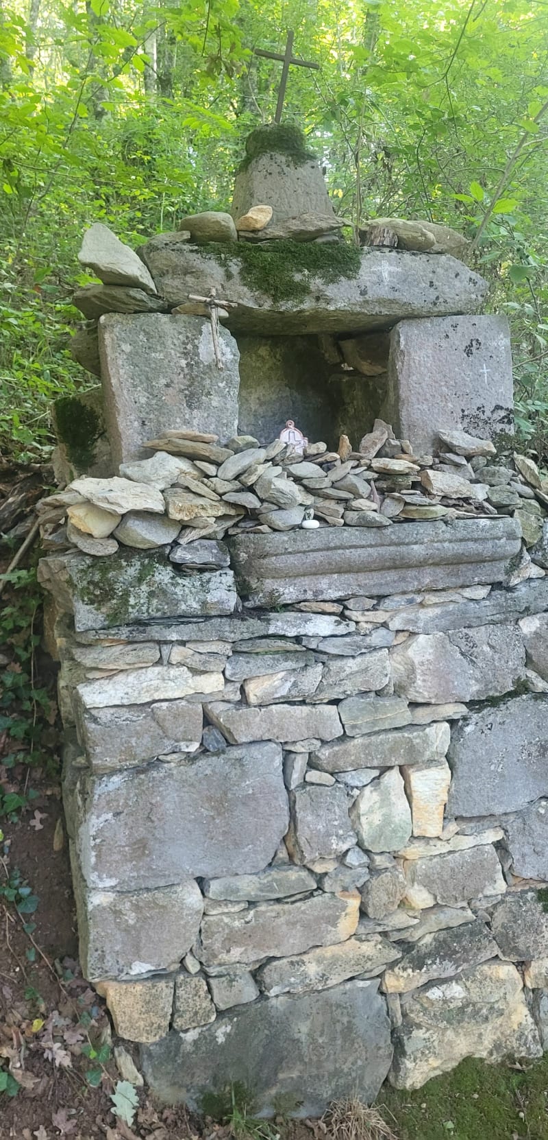 Oratoire, Col de la Hourque, village de Portet-d'Aspet - Saint-Lary