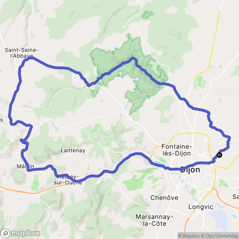 Balade Vélo Route du val Suzon et Vallée de l'Ouche - Saint-Apollinaire