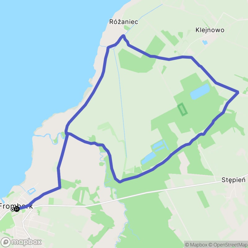 Trudna, ale piękna wspinaczka górska odległości 18,3 km zaczynająca się w Fromborku. - Frombork