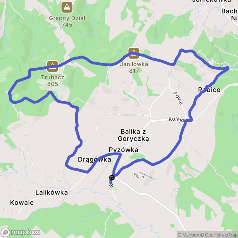 Ścieżką przez lasy - spacer po Pyzówce o dystansie 8,5 km i poziomie trudności średnim - Pyzówka