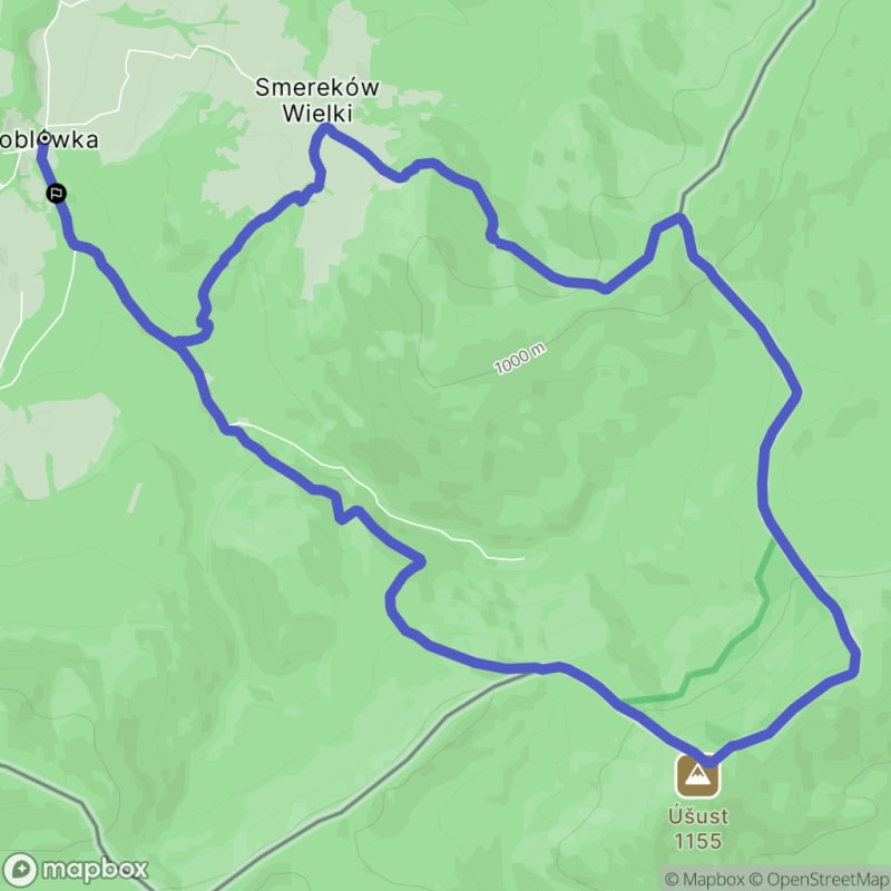 Ścieżką przez Soblówkę na trudnym szlaku o dystansie 13,6 km - Soblówka