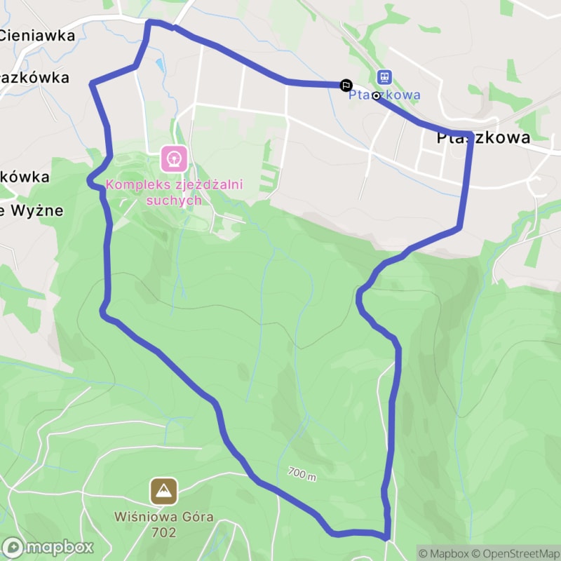 Ścieżka w Ptaszkowej - 5,6 km, poziom trudności średni - Ptaszkowa