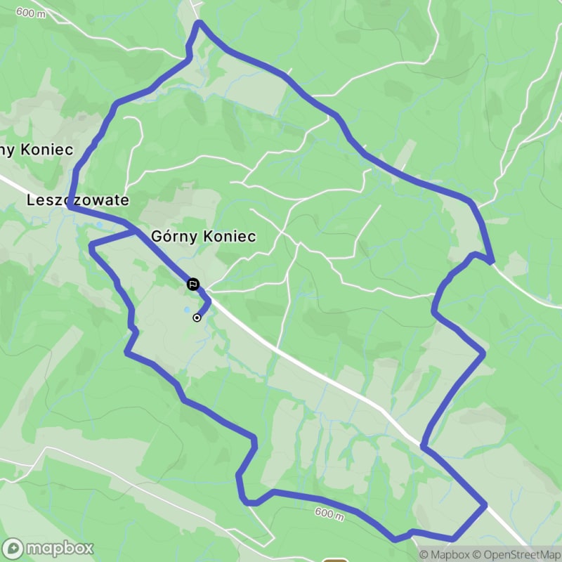 Ścieżka w Leszczowatych - 9,7 km, poziom trudności średni - Leszczowate