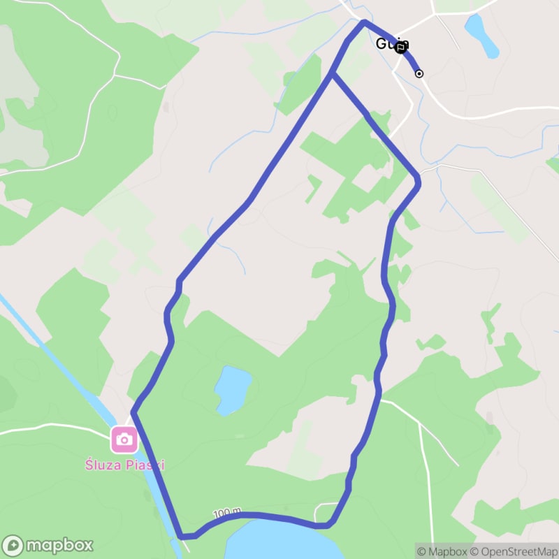 Łatwa, 5,3km rada w Górach Świętokrzyskich - start z Guji - Guja