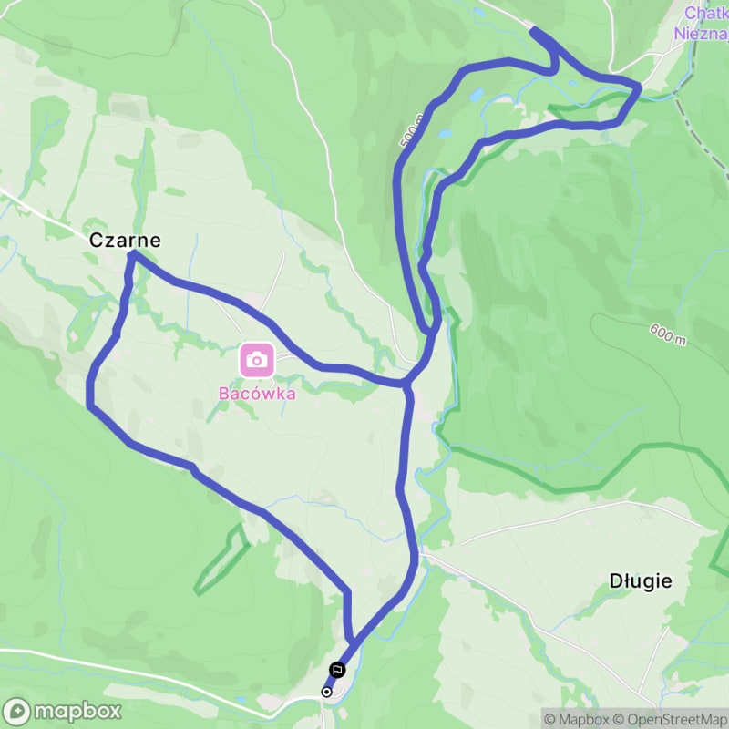 Ścieżka w Czarnym - 7,6 km, poziom trudności średni - Czarne