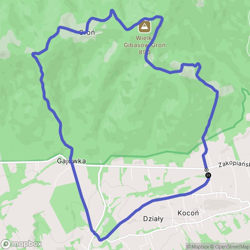 Ścieżka w góry z Koconia, trudna trasa o długości 12 km - Kocoń