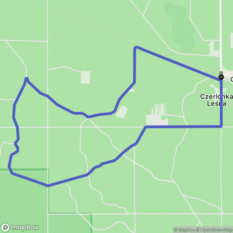 Ścieżką przez lasy z Czerlonki na 8,1 km - poziom trudności średni - Czerlonka