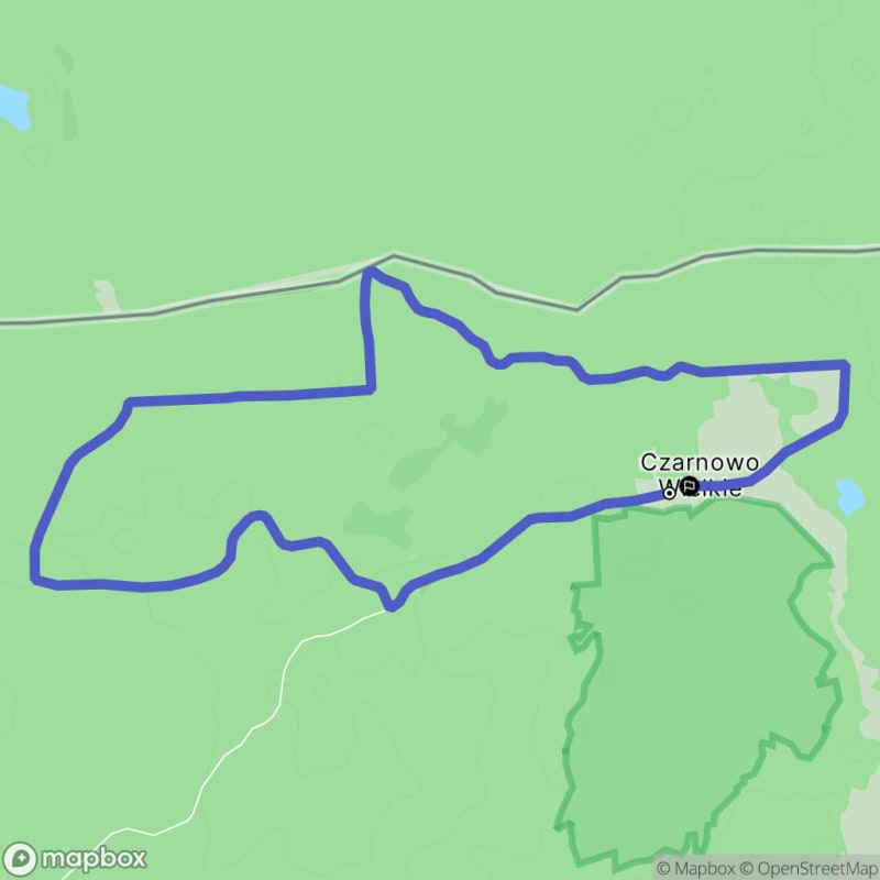 Ścieżka wzdłuż rzeki z poziomem trudności średnim, 9,3 km, rozpoczynająca się w Czarnowie Wielkim. - Czarnowo Wielkie