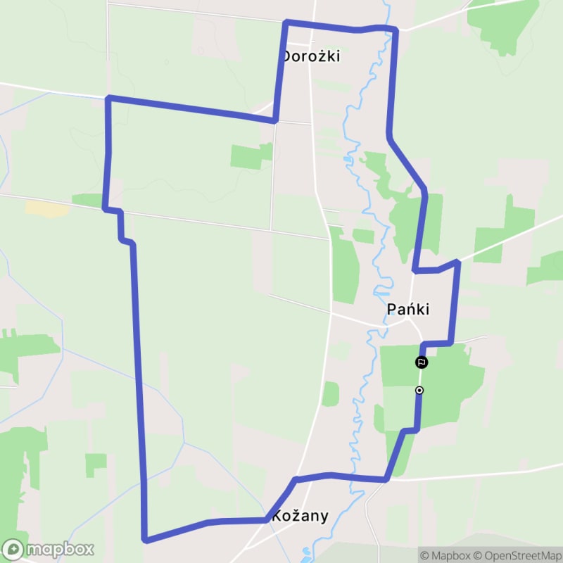Łatwa wędrówka z Kożan na dystansie 7,2 km o poziomie trudności łatwego - Kożany